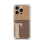 スリムプロテクションプレミアムケース with MagSafe［ オリジナル - initial two tone - T brown ］