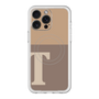 スリムプロテクションプレミアムケース with MagSafe［ オリジナル - initial two tone - T brown ］
