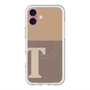 スリムプロテクションプレミアムケース with MagSafe［ オリジナル - initial two tone - T brown ］