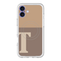 スリムプロテクションプレミアムケース with MagSafe［ オリジナル - initial two tone - T brown ］