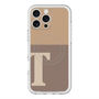 スリムプロテクションプレミアムケース with MagSafe［ オリジナル - initial two tone - T brown ］
