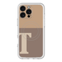スリムプロテクションプレミアムケース with MagSafe［ オリジナル - initial two tone - T brown ］