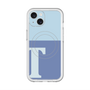 スリムプロテクションプレミアムケース with MagSafe［ オリジナル - initial two tone - T blue ］