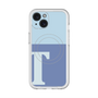スリムプロテクションプレミアムケース with MagSafe［ オリジナル - initial two tone - T blue ］