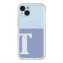 スリムプロテクションプレミアムケース with MagSafe［ オリジナル - initial two tone - T blue ］