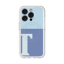 スリムプロテクションプレミアムケース with MagSafe［ オリジナル - initial two tone - T blue ］