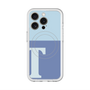 スリムプロテクションプレミアムケース with MagSafe［ オリジナル - initial two tone - T blue ］
