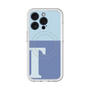 スリムプロテクションプレミアムケース with MagSafe［ オリジナル - initial two tone - T blue ］