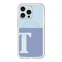 スリムプロテクションプレミアムケース with MagSafe［ オリジナル - initial two tone - T blue ］