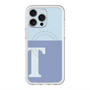 スリムプロテクションプレミアムケース with MagSafe［ オリジナル - initial two tone - T blue ］