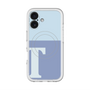 スリムプロテクションプレミアムケース with MagSafe［ オリジナル - initial two tone - T blue ］