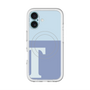 スリムプロテクションプレミアムケース with MagSafe［ オリジナル - initial two tone - T blue ］
