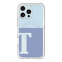 スリムプロテクションプレミアムケース with MagSafe［ オリジナル - initial two tone - T blue ］