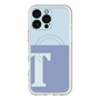 スリムプロテクションプレミアムケース with MagSafe［ オリジナル - initial two tone - T blue ］