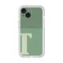 スリムプロテクションプレミアムケース with MagSafe［ オリジナル - initial two tone - T green ］