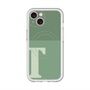 スリムプロテクションプレミアムケース with MagSafe［ オリジナル - initial two tone - T green ］
