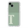 スリムプロテクションプレミアムケース with MagSafe［ オリジナル - initial two tone - T green ］