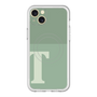 スリムプロテクションプレミアムケース with MagSafe［ オリジナル - initial two tone - T green ］