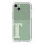 スリムプロテクションプレミアムケース with MagSafe［ オリジナル - initial two tone - T green ］