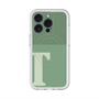 スリムプロテクションプレミアムケース with MagSafe［ オリジナル - initial two tone - T green ］