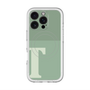 スリムプロテクションプレミアムケース with MagSafe［ オリジナル - initial two tone - T green ］