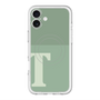 スリムプロテクションプレミアムケース with MagSafe［ オリジナル - initial two tone - T green ］