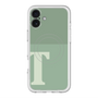 スリムプロテクションプレミアムケース with MagSafe［ オリジナル - initial two tone - T green ］
