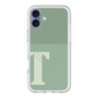 スリムプロテクションプレミアムケース with MagSafe［ オリジナル - initial two tone - T green ］