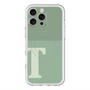 スリムプロテクションプレミアムケース with MagSafe［ オリジナル - initial two tone - T green ］