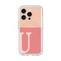 スリムプロテクションプレミアムケース with MagSafe［ オリジナル - initial two tone - U pink ］