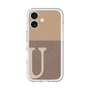 スリムプロテクションプレミアムケース with MagSafe［ オリジナル - initial two tone - U brown ］