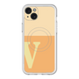 スリムプロテクションプレミアムケース with MagSafe［ オリジナル - initial two tone - V orange ］