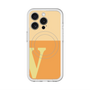 スリムプロテクションプレミアムケース with MagSafe［ オリジナル - initial two tone - V orange ］