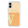 スリムプロテクションプレミアムケース with MagSafe［ オリジナル - initial two tone - V orange ］