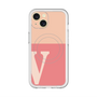 スリムプロテクションプレミアムケース with MagSafe［ オリジナル - initial two tone - V pink ］