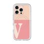 スリムプロテクションプレミアムケース with MagSafe［ オリジナル - initial two tone - V pink ］