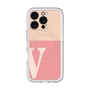 スリムプロテクションプレミアムケース with MagSafe［ オリジナル - initial two tone - V pink ］