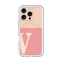 スリムプロテクションプレミアムケース with MagSafe［ オリジナル - initial two tone - V pink ］