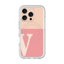 スリムプロテクションプレミアムケース with MagSafe［ オリジナル - initial two tone - V pink ］
