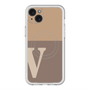 スリムプロテクションプレミアムケース with MagSafe［ オリジナル - initial two tone - V brown ］