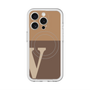 スリムプロテクションプレミアムケース with MagSafe［ オリジナル - initial two tone - V brown ］