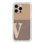 スリムプロテクションプレミアムケース with MagSafe［ オリジナル - initial two tone - V brown ］