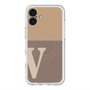 スリムプロテクションプレミアムケース with MagSafe［ オリジナル - initial two tone - V brown ］