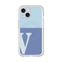 スリムプロテクションプレミアムケース with MagSafe［ オリジナル - initial two tone - V blue ］
