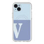スリムプロテクションプレミアムケース with MagSafe［ オリジナル - initial two tone - V blue ］