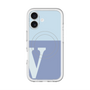 スリムプロテクションプレミアムケース with MagSafe［ オリジナル - initial two tone - V blue ］