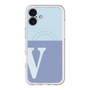 スリムプロテクションプレミアムケース with MagSafe［ オリジナル - initial two tone - V blue ］