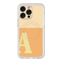 スリムプロテクションプレミアムケース with MagSafe［ オリジナル - initial two tone - A orange ］
