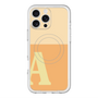 スリムプロテクションプレミアムケース with MagSafe［ オリジナル - initial two tone - A orange ］