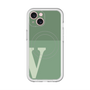 スリムプロテクションプレミアムケース with MagSafe［ オリジナル - initial two tone - V green ］